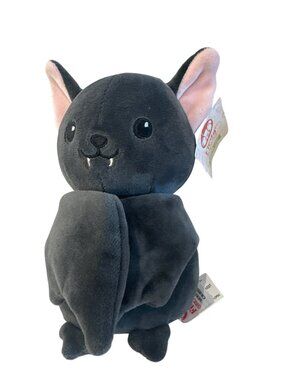 Fiesta Black Bat with Pink Ears 7.5" Plush Stuffed Animal with Tags